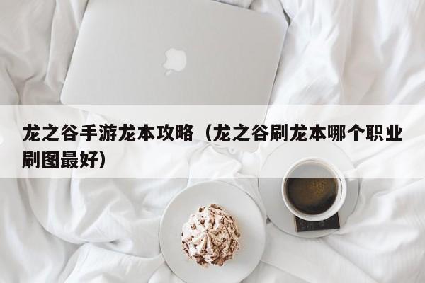 龙之谷手游龙本攻略（龙之谷刷龙本哪个职业刷图最好）